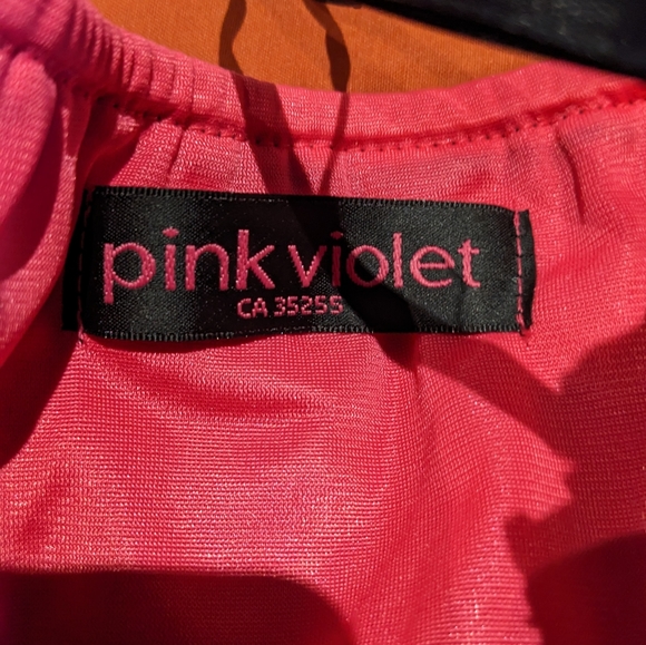 Black & Pink Strapless Dress - Picture 2 of 2